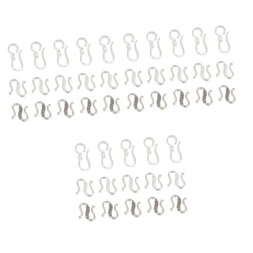 Angoily 3 Sätze S Haken Verschlüsse Diy Schmuckzubehör Für Armbänder Silberbeschichtete Clips Für Schmuckherstellung Vielseitige Designs Für Kreative Projekte 40 Stück * 3 von Angoily