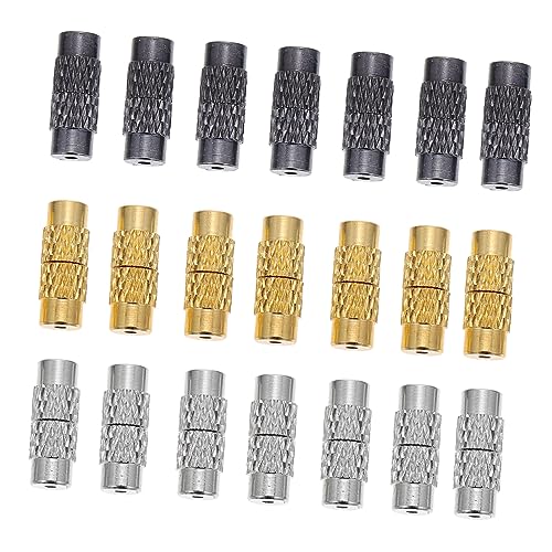 Angoily 3 Sätze Schraubverschlüsse Messing Für Schmuck Endkappen Für Armbänder Leichte Und Kompakte Verbindungselemente Für Diy Armbänder Und Handarbeiten 120 Stück * 3 von Angoily