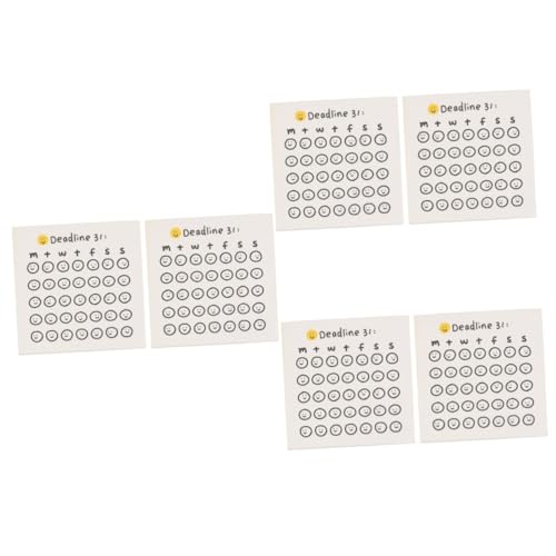 Angoily 3 Sätze Selbstklebende Notizblöcke Bunte Countdown Memo Pads Für Büro Schule Und Zuhause Praktische Haftnotizen Für To Do Listen Und Erinnerungen 2 Stücke * 3 von Angoily