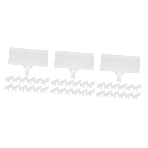 Angoily 3 Sätze Selbstklebende Preisschilder Halter Für Regal Transparente Etikettenhalter Für Aufbewahrungsboxen Einstecketiketten Preisdisplay Für Supermärkte Geschäfte 20 Stück * 3 von Angoily
