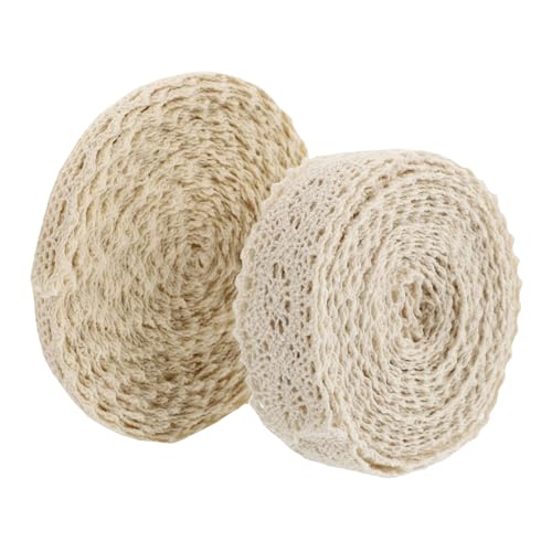 Angoily 3 Sätze Spitzenbänder Baumwolle Für Diy Kleidung Handarbeiten Dekorationen Und Bastelprojekte Langlebig Und Vielseitig Einsetzbar 2 Rollen * 3 von Angoily