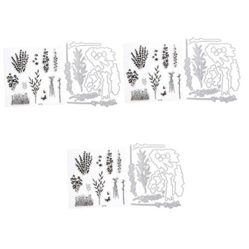 Angoily 3 Sätze Stanzformen für Kartenherstellung mit Stempeln und Schneidformen für Scrapbooking DIY Kunsthandwerk und Albumdekoration von Angoily