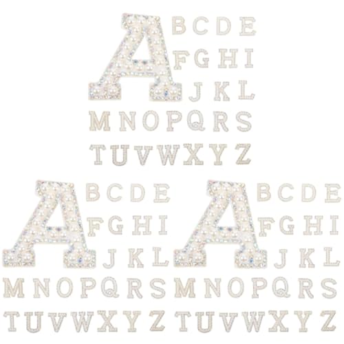 Angoily 3 Sätze Teiliges Buchstaben Patches Mit Strass Aufbügelbare Applikationen Für Kleidung Hüte Und Taschen Für Diy Dekoration Und Reparatur 26 Stücke * 3 Angoily 3 Sätze Teiliges Buchstaben Patches Mit Strass Aufbügelbare Applikationen Für Kleidung Hüte Und Taschen Für Diy Dekoration Und Reparatur 26 Stücke * 3 von Angoily