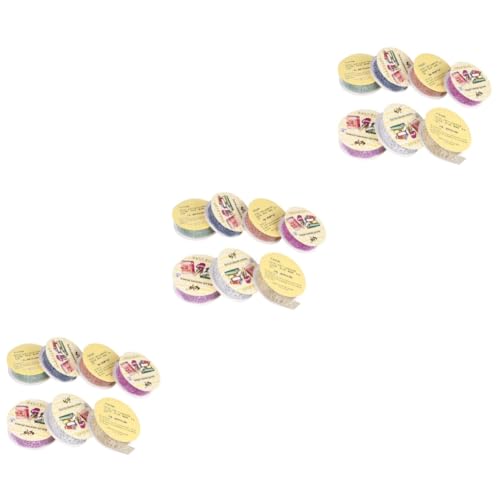 Angoily 3 Sätze Teiliges Dekorative Klebebänder Mit Spitzenmuster Für Scrapbooking Fotoalben Und Diy Projekte Bunte Designs Hochwertigem Bopp Material Pro Rolle 7 Stück * 3 von Angoily
