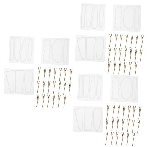 Angoily 3 Sätze Teiliges Diy Haarklammer Set Multifunktionale Silikonformen Für Kreative Schmuckgestaltung Haarklammerformen Und Haarklammern Für Handgemachte Haaraccessoires 23 Stück * 3 von Angoily