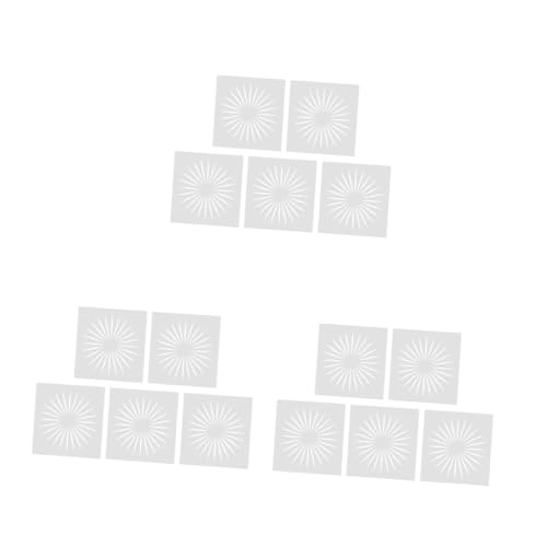 Angoily 3 Sätze Teiliges Diy Schablonen Mit Sonnenmuster Malschablonen Für Zeichnen Basteln Und Dekorieren Von Wänden 10 Stück * 3 Angoily 3 Sätze Teiliges Diy Schablonen Mit Sonnenmuster Malschablonen Für Zeichnen Basteln Und Dekorieren Von Wänden 10 Stück * 3 von Angoily