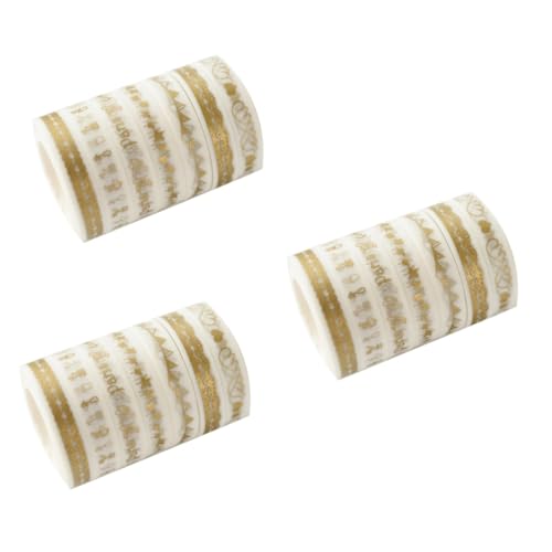 Angoily 3 Sätze Teiliges Diy Scrapbook Washi Tape Dekorative Klebebänder Für Fotoalben Tagebücher Und Bastelprojekte Gemischte Stile 7 Stücke * 3 von Angoily