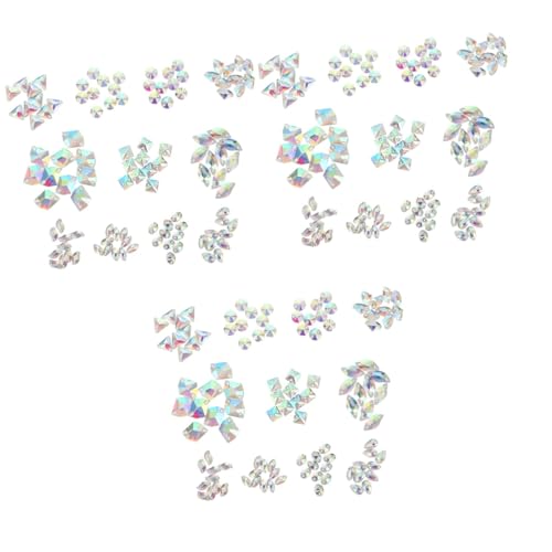 Angoily 3 Sätze Teiliges Glasperlen Zum Aufnähen Handgefertigte Schmuckperlen Für Diy Bastelprojekte Kleidung Haarschmuck Und Mehr Für Näharbeiten Und Verschönerungen 120 Stück * 3 von Angoily