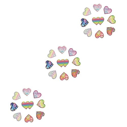 Angoily 3 Sätze Teiliges Herz Patches Gestickte Applikationen Für Kleidung Und Taschen Dekorative Reparaturmaterialien Mit Bunten Designs Für Diy Projekte Individuellen 18 Stück * 3 Angoily 3 Sätze Teiliges Herz Patches Gestickte Applikationen Für Kleidung Und Taschen Dekorative Reparaturmaterialien Mit Bunten Designs Für Diy Projekte Individuellen 18 Stück * 3 von Angoily