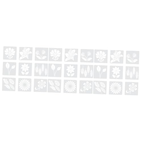 Angoily 3 Sätze Teiliges Malschablonen Für Cartoon Pflanzen Malvorlagen Wiederverwendbare Zeichenschablonen Für Diy Für Scrapbooking Und Schulprojekte 18 Stück * 3 von Angoily