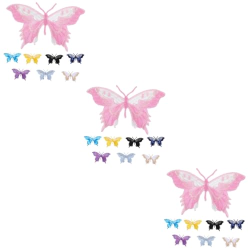 Angoily 3 Sätze Teiliges Schmetterling Stickerei Aufnähern Dekorative Bügel Und Nähpatches Für Kleidung Diy Reparatur Und Modeaccessoires Für Shirts Jeans Und Taschen 8 Stück * 3 Angoily 3 Sätze Teiliges Schmetterling Stickerei Aufnähern Dekorative Bügel Und Nähpatches Für Kleidung Diy Reparatur Und Modeaccessoires Für Shirts Jeans Und Taschen 8 Stück * 3 von Angoily