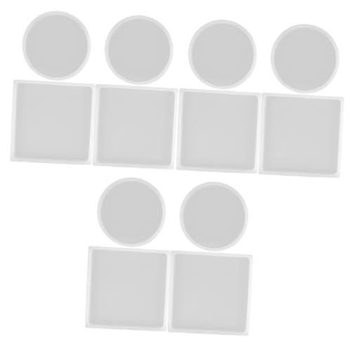 Angoily 3 Sätze Teiliges Silikonform Für Resin Untersetzer Runde Und Quadratische Gießformen Diy Projekte Leicht Zu Demoldieren Für Bastelideen Und Wohnkultur 4 Stück * 3 Angoily 3 Sätze Teiliges Silikonform Für Resin Untersetzer Runde Und Quadratische Gießformen Diy Projekte Leicht Zu Demoldieren Für Bastelideen Und Wohnkultur 4 Stück * 3 von Angoily