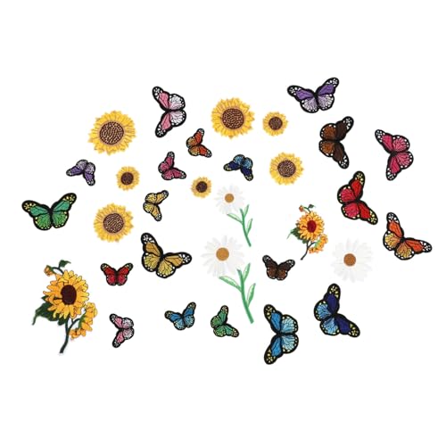 Angoily 3 Sätze Teiliges Sonnenblumen Schmetterlings Applikationen Bügelpatches Für Kleidung Taschen Und Diy Projekte Selbstklebende Stoffflicken Zur Dekoration Und Reparatur 33 Stück * 3 Angoily 3 Sätze Teiliges Sonnenblumen Schmetterlings Applikationen Bügelpatches Für Kleidung Taschen Und Diy Projekte Selbstklebende Stoffflicken Zur Dekoration Und Reparatur 33 Stück * 3 von Angoily
