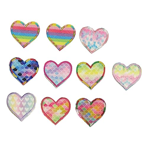 Angoily 3 Sätze Teiliges Von Niedlichen Patches Mit Herz Stickerei Für Kleidung Taschen Und Diy Projekte Bunte Dekorative Aufnäher Für Kreative Bastelideen 18 Stück * 3 Angoily 3 Sätze Teiliges Von Niedlichen Patches Mit Herz Stickerei Für Kleidung Taschen Und Diy Projekte Bunte Dekorative Aufnäher Für Kreative Bastelideen 18 Stück * 3 von Angoily