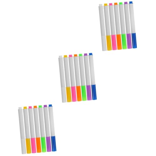 Angoily 3 Sätze Teiliges Wiederverwendbare Abwischbare Marker Für Whiteboards Spitze Leuchtende Für Klassenzimmer Und Einfach Zu Bedienen Und Komfortabel 7 Stück * 3 Angoily 3 Sätze Teiliges Wiederverwendbare Abwischbare Marker Für Whiteboards Spitze Leuchtende Für Klassenzimmer Und Einfach Zu Bedienen Und Komfortabel 7 Stück * 3 von Angoily