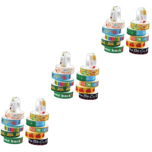 Angoily 3 Sätze Transparentes Rollband Farbe Farbig Pastell Scrapbooking Schrott Buch Washi Tape Dekorative Klebebänder Scrapbook-klebebänder Selber Machen Büroband Aufkleber 12 Rollen * 3 Angoily 3 Sätze Transparentes Rollband Farbe Farbig Pastell Scrapbooking Schrott Buch Washi Tape Dekorative Klebebänder Scrapbook-klebebänder Selber Machen Büroband Aufkleber 12 Rollen * 3 von Angoily