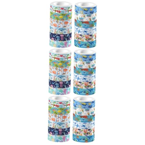 Angoily 3 Sätze Unterwasserbiotape Schrott Papierhandwerk Sammelalbum Szene Erwachsene Washi-tape Für Meerespapier Scrapbook-washi-tape Dekoratives Packband Aufkleber 12 Rollen * 3 Angoily 3 Sätze Unterwasserbiotape Schrott Papierhandwerk Sammelalbum Szene Erwachsene Washi-tape Für Meerespapier Scrapbook-washi-tape Dekoratives Packband Aufkleber 12 Rollen * 3 von Angoily