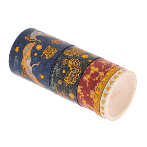 Angoily 3 Sätze Vintage Washi Tape Kreative Klebebänder Für Scrapbooking Handbuch Und Diy Projekte Retro Design Einfache Anwendung Ohne Rückstände Für Dekoration Und 5 Stück * 3 von Angoily