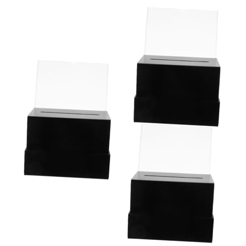 Angoily 3 Sätze Wahlurne Spendenaktion Für Abschließbar Abstimmung Schlüssel Wohltätigkeit Anregung Angebot Hochzeit Pr Im Freien Vorschlagsboxen Spendenboxen Schwarz Acryl Angoily 3 Sätze Wahlurne Spendenaktion Für Abschließbar Abstimmung Schlüssel Wohltätigkeit Anregung Angebot Hochzeit Pr Im Freien Vorschlagsboxen Spendenboxen Schwarz Acryl von Angoily