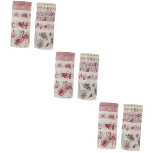 Angoily 3 Sätze Washi Klebeband Diy Dekorative Aufkleber Für Scrapbooking Notizbuch Und Partyzubehör Ästhetische Handwerksmaterialien Mit Klassischen Mustern Für Kreative 10 Rollen * 3 von Angoily