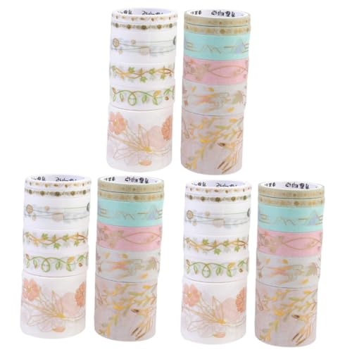 Angoily 3 Sätze Washi Tape Dekorative Klebebänder Hochwertigem Papier Für Diy Scrapbooking Und Journaling Für Projekte Und Geschenkverpackungen 12 Stück * 3 von Angoily