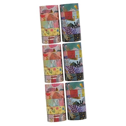 Angoily 3 Sätze Washi Tape Dekorative Klebebänder Mit Geometrischem Goldmuster Für Diy Scrapbooking Journale Und Partydekorationen 10 Rollen * 3 von Angoily