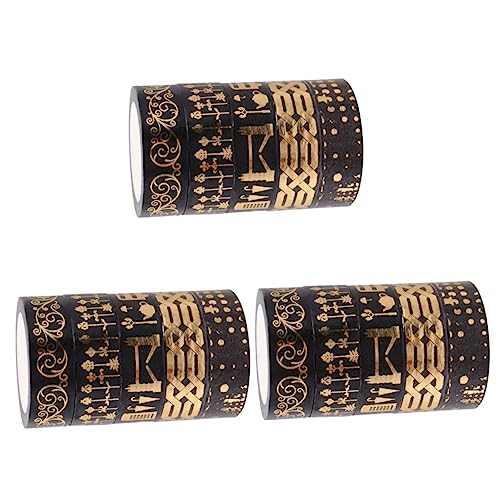 Angoily 3 Sätze Washi Tape Dekoratives Klebeband Für Fotoalben Diy Journals Bastelprojekte Bunte Designs Für Kreative Mädchen Und 5 Rollen * 3 von Angoily