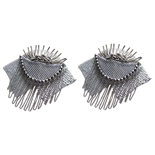 Angoily 3 Sätze Weißes Fransen Schulterepaulette Mit Quasten Schulterabzeichen Für Kleidung Hüte Und Accessoires Einfach Abnehmbar 2 Stück * 3 von Angoily