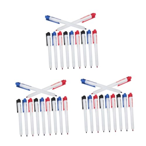 Angoily 3 Sätze Whiteboard -marker Trocken Abwischbare Marker Mit Feiner Spitze Planke Block Multifunktions-trockenlöschmarker Kreative, Trocken Abwischbare Stifte Plastik 12 Stück * 3 Angoily 3 Sätze Whiteboard -marker Trocken Abwischbare Marker Mit Feiner Spitze Planke Block Multifunktions-trockenlöschmarker Kreative, Trocken Abwischbare Stifte Plastik 12 Stück * 3 von Angoily