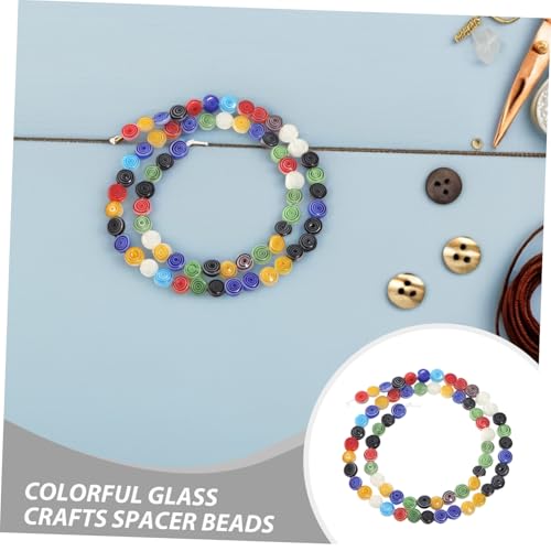 Angoily 3 Saiten Glasperlen Rund Kleine Bunte Mit Gerade Bohrung Für DIY Armbänder Schmuckherstellung Großpackung Kreative Handarbeitsmaterialien von Angoily