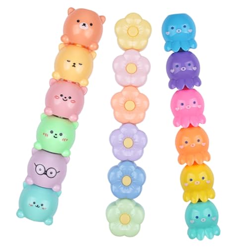Angoily 3 Sets Cartoon Textmarker Farben Marker Mini Cartoon Stifte Textmarker Neuheitsstifte Schule Niedlich Mehrfarbig Bunte Notizmarker Cartoon Marker Mini Textmarker Angoily 3 Sets Cartoon Textmarker Farben Marker Mini Cartoon Stifte Textmarker Neuheitsstifte Schule Niedlich Mehrfarbig Bunte Notizmarker Cartoon Marker Mini Textmarker von Angoily