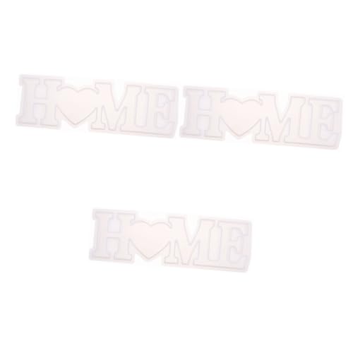 Angoily 3 Stck. Diy Silikonform für Englische Wörter Gießform für Einzigartige Ornamente Einfach zu Entformen Reinigen für Kunsthandwerk und Dekoration Angoily 3 Stck. Diy Silikonform für Englische Wörter Gießform für Einzigartige Ornamente Einfach zu Entformen Reinigen für Kunsthandwerk und Dekoration von Angoily
