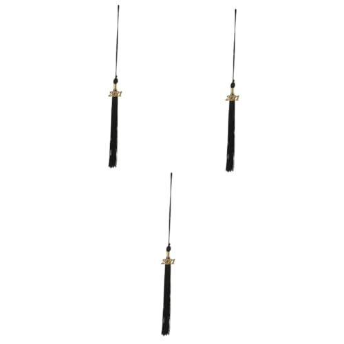 Angoily 3 Stck. Doktorhut Quaste Akademische Abschlussquaste Abschluss-ehrenquaste Graduierung Anhänger Quaste Abschlusshut Quasten Graduiertenzeremonie Quaste Schwarz Polyester Angoily 3 Stck. Doktorhut Quaste Akademische Abschlussquaste Abschluss-ehrenquaste Graduierung Anhänger Quaste Abschlusshut Quasten Graduiertenzeremonie Quaste Schwarz Polyester von Angoily