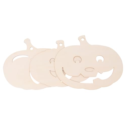Angoily 3 Stk. Teiliges Halloween Kürbis Holzplatten Naturbelassen Kinderfreundlich Leichte DIY Bastelmaterialien für Mädchen Sichere Glatte Oberfläche für Herbst Dekoration und Angoily 3 Stk. Teiliges Halloween Kürbis Holzplatten Naturbelassen Kinderfreundlich Leichte DIY Bastelmaterialien für Mädchen Sichere Glatte Oberfläche für Herbst Dekoration und von Angoily