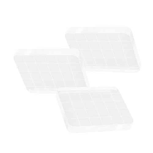 Angoily 3 Stück Acryl Stempelblöcke Scrapbook Zubehör Basteln Stempelblöcke Stempelbrettplatte Acrylblöcke Zum Stempeln Scrapbooking Stempelblock Bastelwerkzeug Transparent Angoily 3 Stück Acryl Stempelblöcke Scrapbook Zubehör Basteln Stempelblöcke Stempelbrettplatte Acrylblöcke Zum Stempeln Scrapbooking Stempelblock Bastelwerkzeug Transparent von Angoily