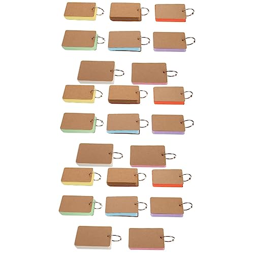 Angoily 3 Stück Bücher Diy Flashkarten Set mit Eisenringen Leere Handbeschriftungskarten Farben Karten pro Farbe für Vokabeln und Notizen für Schüler und Lehrer Angoily 3 Stück Bücher Diy Flashkarten Set mit Eisenringen Leere Handbeschriftungskarten Farben Karten pro Farbe für Vokabeln und Notizen für Schüler und Lehrer von Angoily