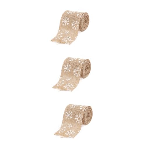 Angoily 3 Stück Burlap Dekoband mit Schneeflocken Natur Jute Band in Braun Weiß für DIY Weihnachtsdeko Hochzeits und Heimdekoration Rustikales Bastelband für Geschenke und Kreativprojekte Angoily 3 Stück Burlap Dekoband mit Schneeflocken Natur Jute Band in Braun Weiß für DIY Weihnachtsdeko Hochzeits und Heimdekoration Rustikales Bastelband für Geschenke und Kreativprojekte von Angoily