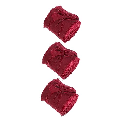 Angoily 3 Stück Chiffon Geschenkbänder mit Fransen Dekorative Ribbons für Hochzeitseinladungen Blumenarrangements und Geschenkverpackungen Yards Angoily 3 Stück Chiffon Geschenkbänder mit Fransen Dekorative Ribbons für Hochzeitseinladungen Blumenarrangements und Geschenkverpackungen Yards von Angoily
