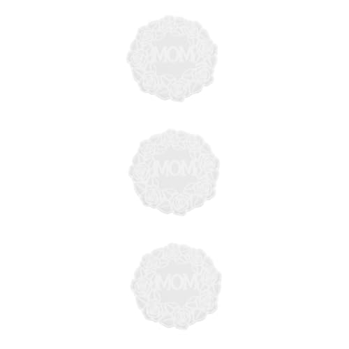 Angoily 3 Stück DIY Silikonformen für Untersetzer Epoxidharz Gießform für Personalisierte zum Muttertag Flexible und Transparente Silikonform für Bastelprojekte Angoily 3 Stück DIY Silikonformen für Untersetzer Epoxidharz Gießform für Personalisierte zum Muttertag Flexible und Transparente Silikonform für Bastelprojekte von Angoily