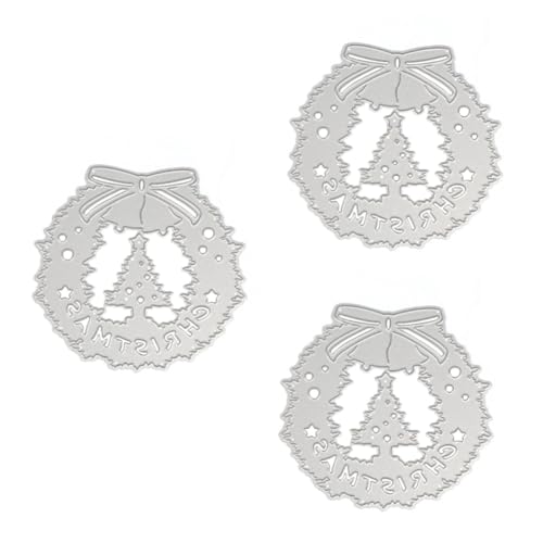 Angoily 3 Stück DIY Weihnachtskranz Stanzformen aus Langlebigem Kohlenstoffstahl Glatte Oberfläche für Bastelbedarf und Kinderhandwerk Kreativität Angoily 3 Stück DIY Weihnachtskranz Stanzformen aus Langlebigem Kohlenstoffstahl Glatte Oberfläche für Bastelbedarf und Kinderhandwerk Kreativität von Angoily