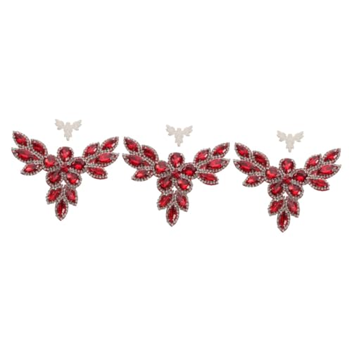 Angoily 3 Stück Dekorative Kleidung Patches Aufbügelbare Strassblumen für DIY Form für Kleider Hüte und Schuhe Applikationen für Hochzeiten und Bastelprojekte Angoily 3 Stück Dekorative Kleidung Patches Aufbügelbare Strassblumen für DIY Form für Kleider Hüte und Schuhe Applikationen für Hochzeiten und Bastelprojekte von Angoily