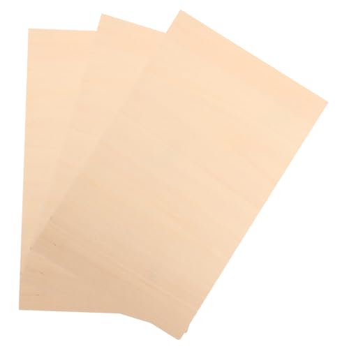 Angoily 3 Stück Diy Sperrholzplatten Unbehandelt für Bastelprojekte und Dekorationen Robust und Vielseitig Einsetzbar von Angoily