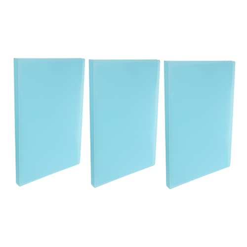 Angoily 3 Stück Dokumentenordner Teilig Blau aus Hochwertigem für Aufbewahrung von Wichtigen Unterlagen für Büro und Schule Platzsparend und Langlebig von Angoily