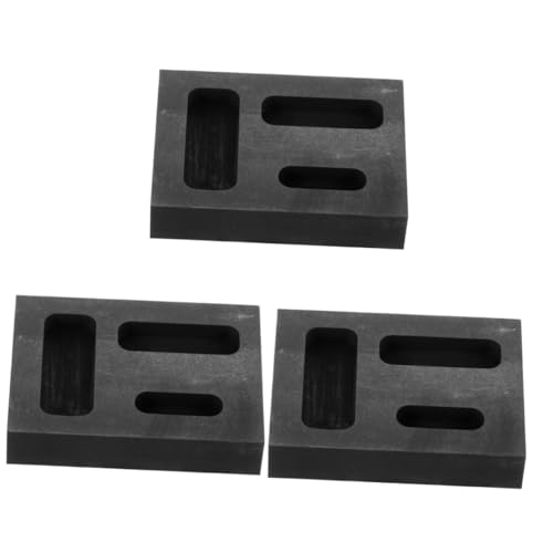 Angoily 3 Stück Drei-Loch-Graphitform Werkzeug zur Schmuckherstellung Weg Graphitformtiegel Gießform Metallgussform Gießen von Metallformen Graphitgussblockform Schmuckformen Schwarz Angoily 3 Stück Drei-Loch-Graphitform Werkzeug zur Schmuckherstellung Weg Graphitformtiegel Gießform Metallgussform Gießen von Metallformen Graphitgussblockform Schmuckformen Schwarz von Angoily