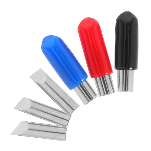 Angoily 3 Stück Ersatzwerkzeugkopf mit Nutzmesser Rotary Blade Kit Hand Craft Cutter Ersatzschnitzköpfe Rotary Craft Cutter Ersatzköpfe des Rotationswerkzeugs Metall Silver Angoily 3 Stück Ersatzwerkzeugkopf mit Nutzmesser Rotary Blade Kit Hand Craft Cutter Ersatzschnitzköpfe Rotary Craft Cutter Ersatzköpfe des Rotationswerkzeugs Metall Silver von Angoily