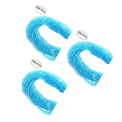 Angoily 3 Stück Facettierte Glasperlen Lake Rondelle Schmuckherstellung Perlen für Armbänder Halsketten DIY Bastelperlen Kreative Schmuckideen von Angoily