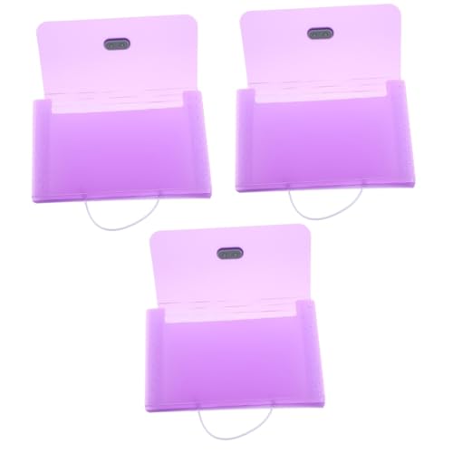 Angoily 3 Stück Fächer Ordner mit Großer Kapazität Praktischer und Tragbarer Dokumenten Organizer für Büro und Zuhause Multi Layer Ordner für Rechnungen und Wichtige Unterlagen von Angoily