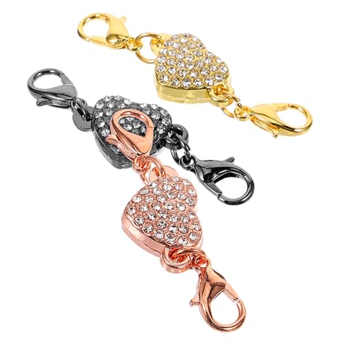 Angoily 3 Stück Halskettenverbinder Charm Halskette Herz Magnetverschlüsse Halskette Hängeanhänger Schmuckherstellung Anhänger Halskette Kettenanhänger Für Halsketten Angoily 3 Stück Halskettenverbinder Charm Halskette Herz Magnetverschlüsse Halskette Hängeanhänger Schmuckherstellung Anhänger Halskette Kettenanhänger Für Halsketten von Angoily