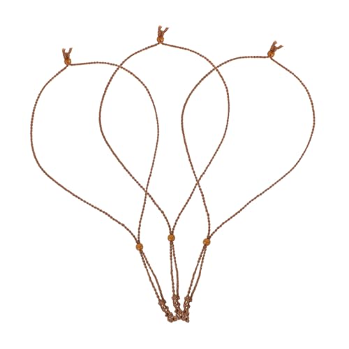 Angoily 3 Stück Handgefertigte Verstellbare Halskettenkordeln mit Leerem Kristallanhängerhalter Handgewebte Schmuckbänder für DIY Schmuckherstellung Flexibles Seil für Steinanhänger Angoily 3 Stück Handgefertigte Verstellbare Halskettenkordeln mit Leerem Kristallanhängerhalter Handgewebte Schmuckbänder für DIY Schmuckherstellung Flexibles Seil für Steinanhänger von Angoily