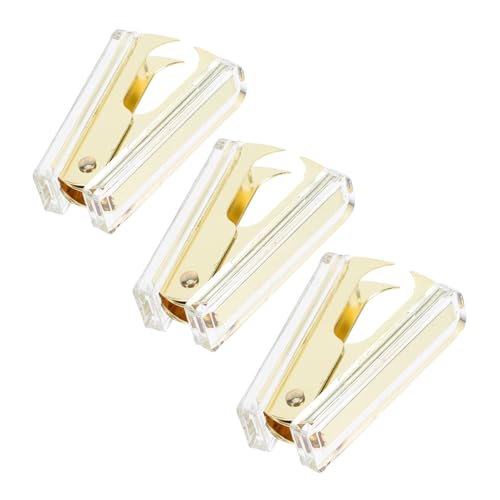 Angoily 3 Stück Heftklammerentferner Goldfarben Ergonomisch Klarer Acryl-körper Robust Für Büro Zuhause Reise Multifunktional Angoily 3 Stück Heftklammerentferner Goldfarben Ergonomisch Klarer Acryl-körper Robust Für Büro Zuhause Reise Multifunktional von Angoily